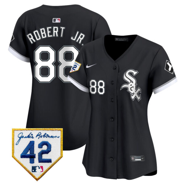 Women's Chicago White Sox 2024 Jackie Robinson Patch Vapor Premier Limited Jersey - All Stitched - Image 22