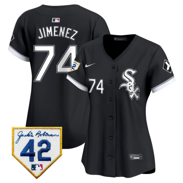 Women's Chicago White Sox 2024 Jackie Robinson Patch Vapor Premier Limited Jersey - All Stitched - Image 24