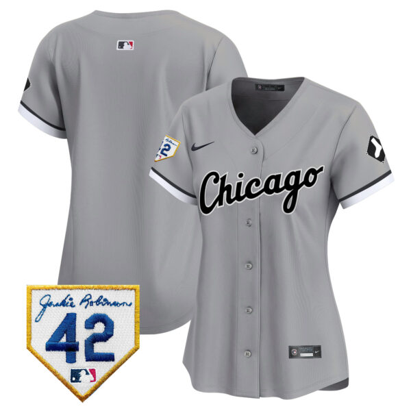 Women's Chicago White Sox 2024 Jackie Robinson Patch Vapor Premier Limited Jersey - All Stitched - Image 35