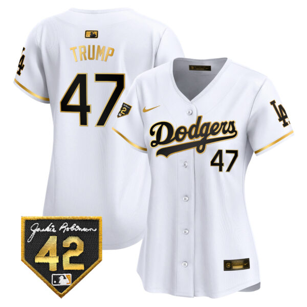 Women's Dodgers 2024 Jackie Robinson Patch Vapor Premier Limited Jersey - All Stitched - Image 18