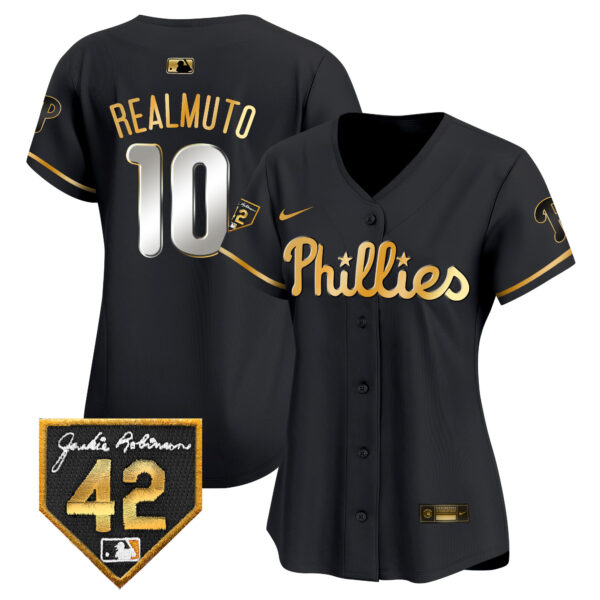 Women's Phillies 2024 Jackie Robinson Patch Vapor Premier Limited Jersey - All Stitched - Image 6
