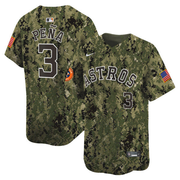 Men's Houston Astros USMC Alternate Vapor Premier Limited Jersey - All Stitched - Image 5