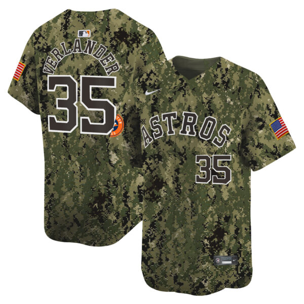 Men's Houston Astros USMC Alternate Vapor Premier Limited Jersey - All Stitched - Image 7