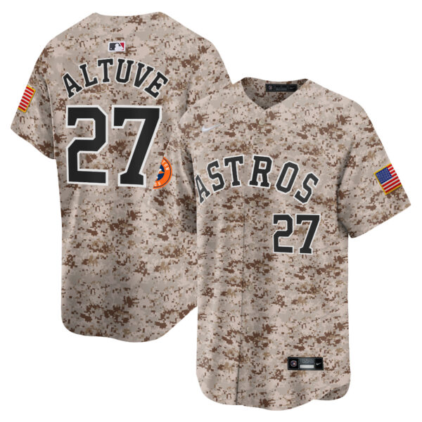 Men's Houston Astros USMC Alternate Vapor Premier Limited Jersey - All Stitched - Image 11