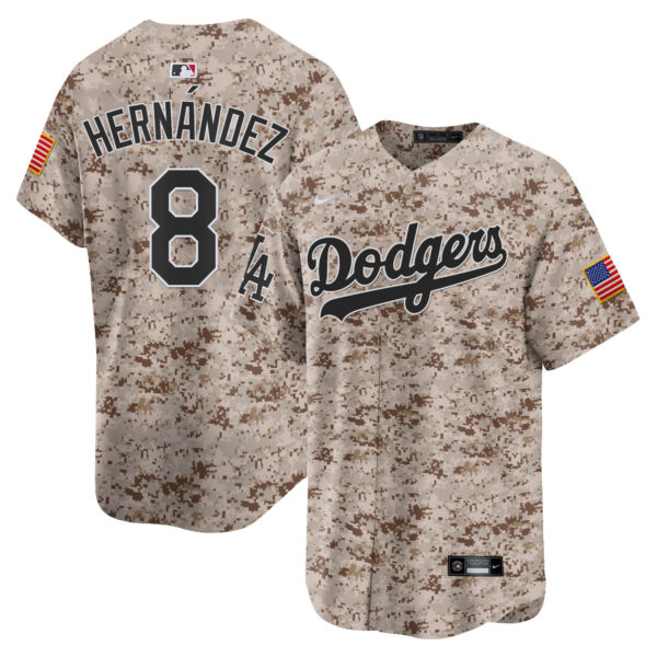 Men's Dodgers USMC Alternate Vapor Premier Limited Jersey - All Stitched - Image 16