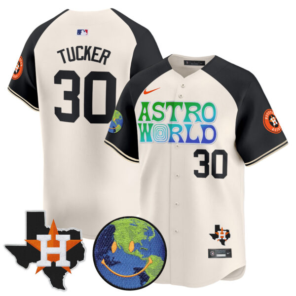 Men's Houston Astros Cactus Jack Astro World Vapor Premier Limited Jersey - All Stitched - Image 53