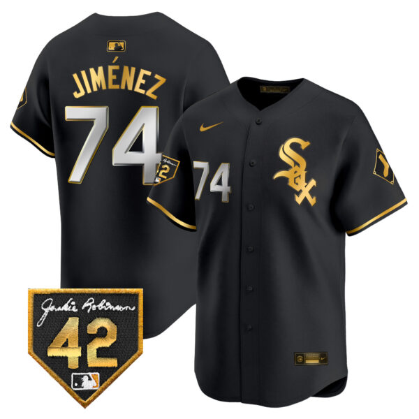 Men's Chicago White Sox 2024 Jackie Robinson Patch Vapor Premier Limited Jersey - All Stitched - Image 3