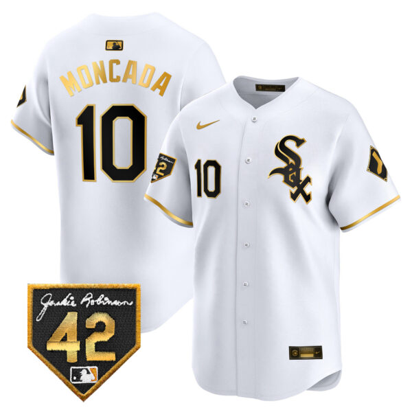 Men's Chicago White Sox 2024 Jackie Robinson Patch Vapor Premier Limited Jersey - All Stitched - Image 8