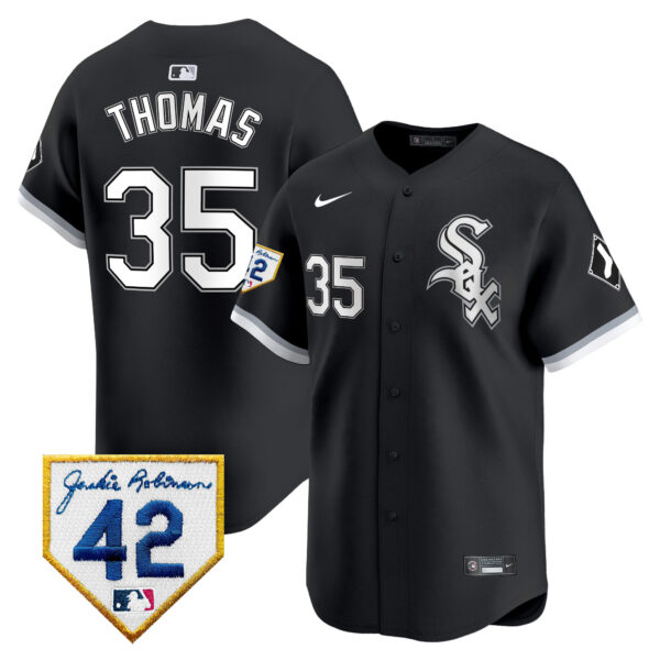 Men's Chicago White Sox 2024 Jackie Robinson Patch Vapor Premier Limited Jersey - All Stitched - Image 23