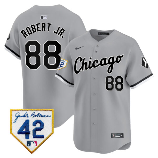 Men's Chicago White Sox 2024 Jackie Robinson Patch Vapor Premier Limited Jersey - All Stitched - Image 25
