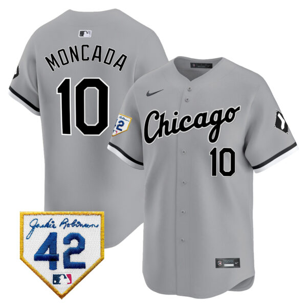 Men's Chicago White Sox 2024 Jackie Robinson Patch Vapor Premier Limited Jersey - All Stitched - Image 26