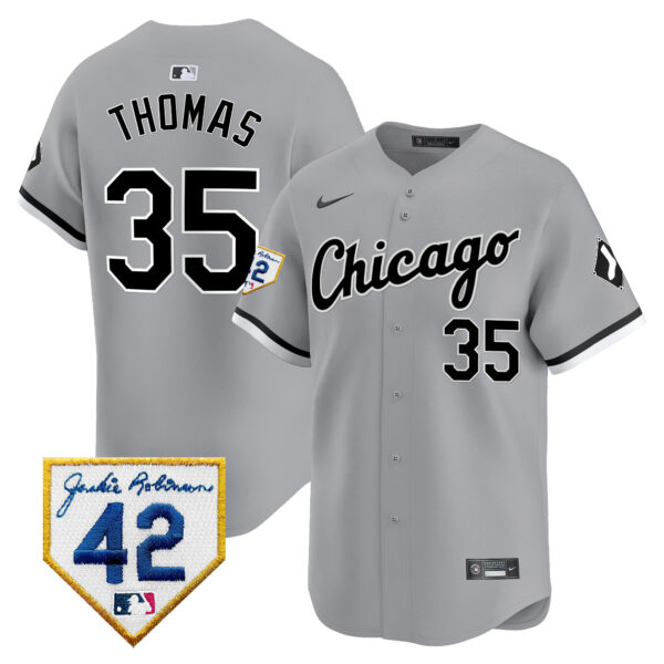 Men's Chicago White Sox 2024 Jackie Robinson Patch Vapor Premier Limited Jersey - All Stitched - Image 29