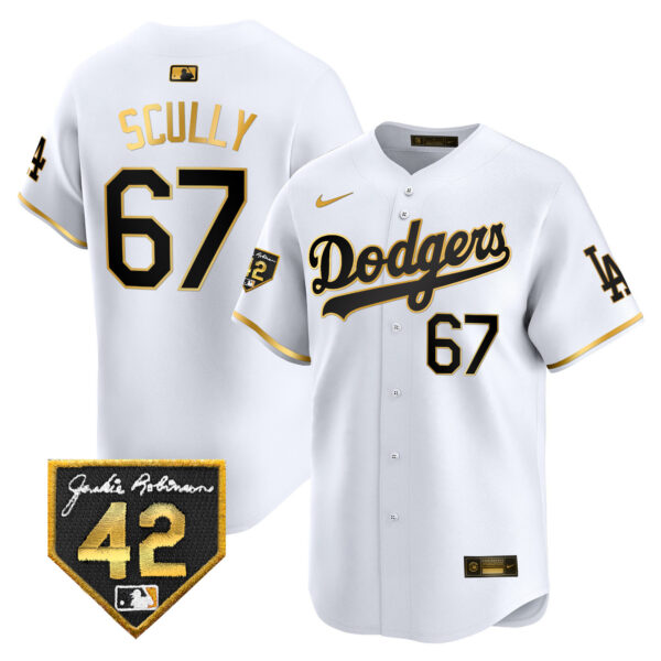 Men's Dodgers 2024 Jackie Robinson Patch Vapor Premier Limited Jersey - All Stitched - Image 15