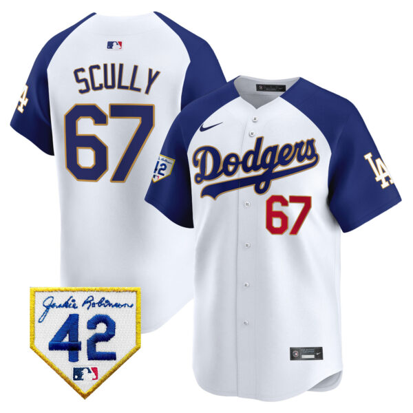 Men's Dodgers 2024 Jackie Robinson Patch Vapor Premier Limited Jersey - All Stitched - Image 45