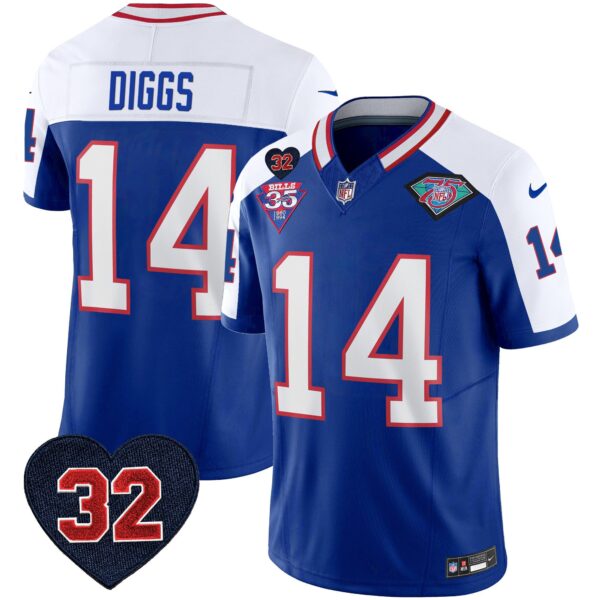 Men's Bills 1994 Throwback O.J. Simpson Patch Vapor Limited Jersey - All Stitched - Image 3