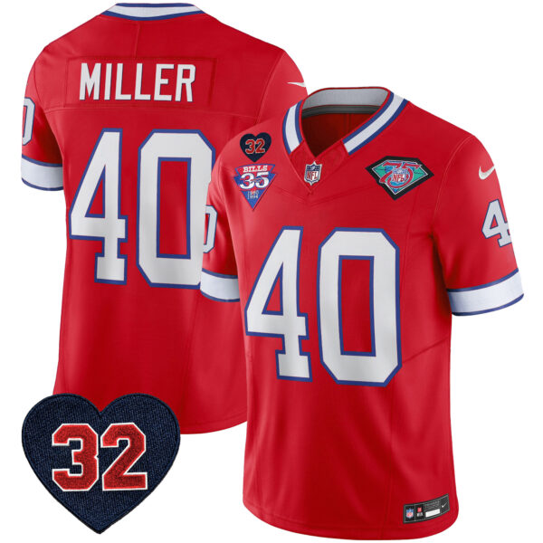 Men's Bills 1994 Throwback O.J. Simpson Patch Vapor Limited Jersey - All Stitched - Image 22