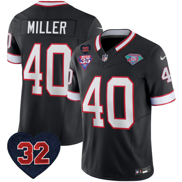 Men's Bills 1994 Throwback O.J. Simpson Patch Vapor Limited Jersey - All Stitched - Image 40