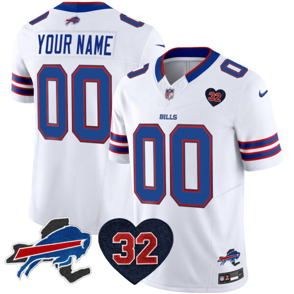 Bills O.J. Simpson Patch Gold Vapor Limited Custom Jersey - All Stitched - Image 5