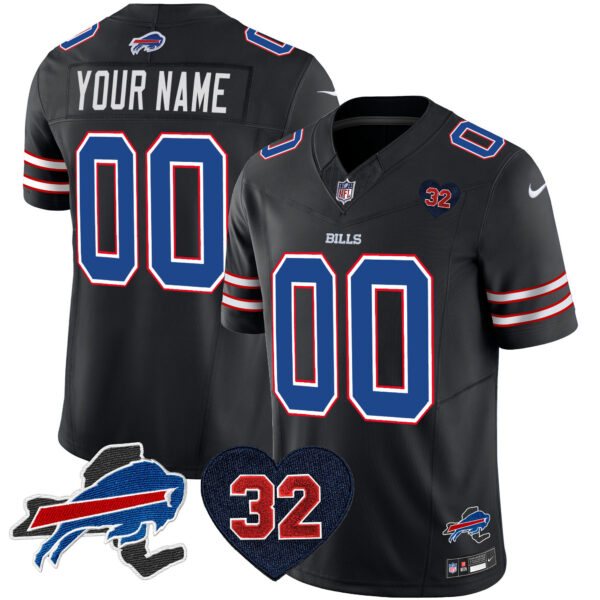 Bills O.J. Simpson Patch Gold Vapor Limited Custom Jersey - All Stitched - Image 6
