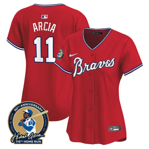 Women's Atlanta Braves Throwback 1974 - 1982 Vapor Premier Limited Jersey - All Stitched - Image 29