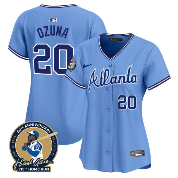 Women's Atlanta Braves Throwback 1974 - 1982 Vapor Premier Limited Jersey - All Stitched - Image 39
