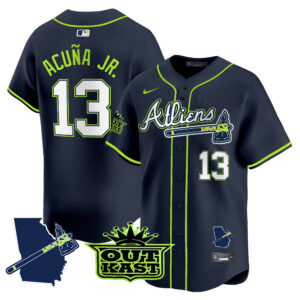 Men's Atlanta Braves Atliens Vapor Premier Limited Jersey V2 - All Stitched