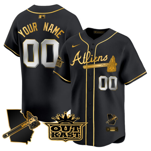 Atlanta Braves Atliens Vapor Premier Limited Custom Jersey V2 - All Stitched - Image 4
