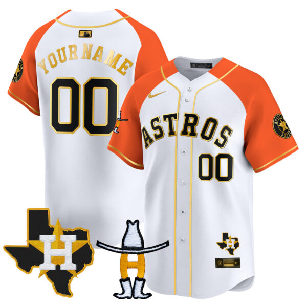 Houston Astros Houston Rodeo Patch Vapor Premier Limited Custom Jersey V2 - All Stitched - Image 5