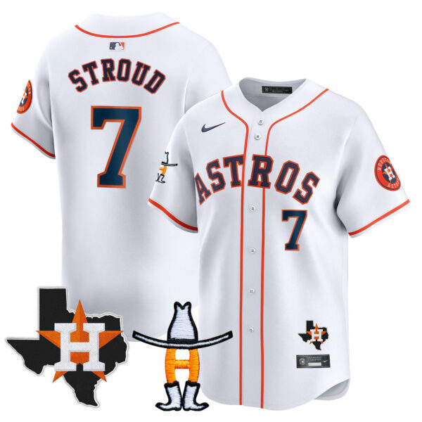 Men's Houston Astros Houston Rodeo Patch Vapor Premier Limited Jersey V2 - All Stitched - Image 30