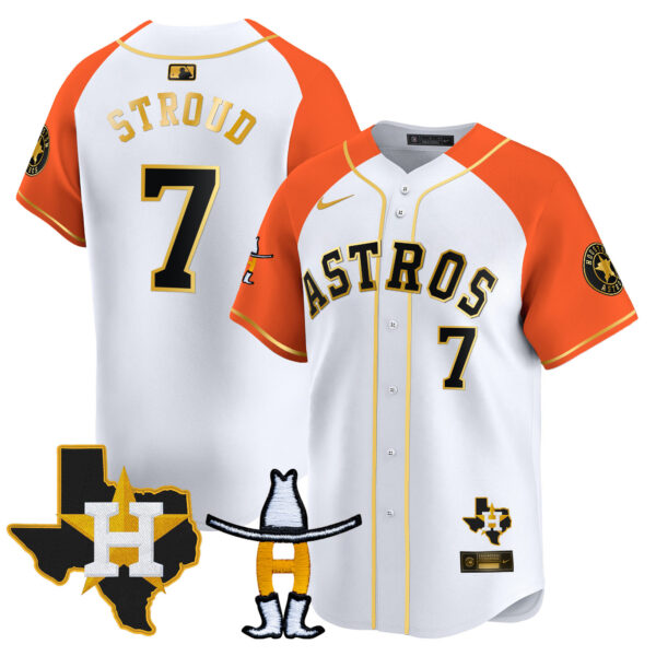 Men's Houston Astros Houston Rodeo Patch Vapor Premier Limited Jersey V2 - All Stitched - Image 39