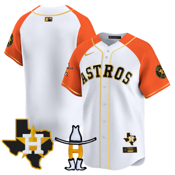 Men's Houston Astros Houston Rodeo Patch Vapor Premier Limited Jersey V2 - All Stitched - Image 45
