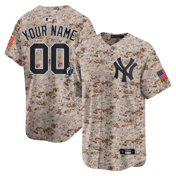 New York Yankees USMC Alternate Vapor Premier Limited Custom Jersey - All Stitched - Image 2