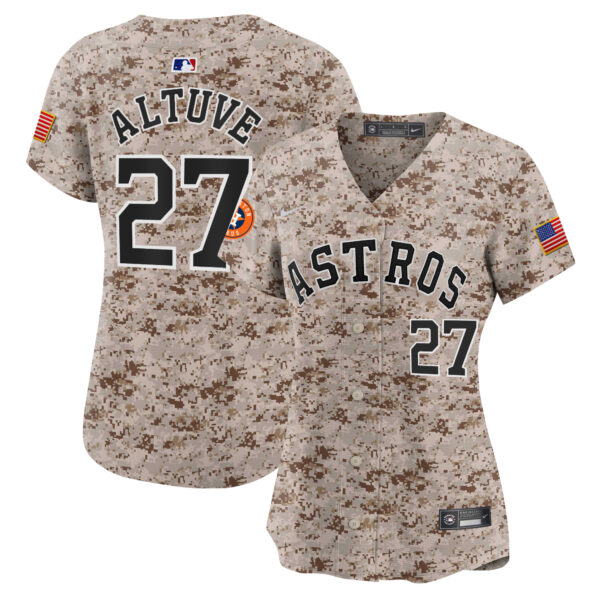 Women's Houston Astros USMC Alternate Vapor Premier Limited Jersey - All Stitched - Image 11