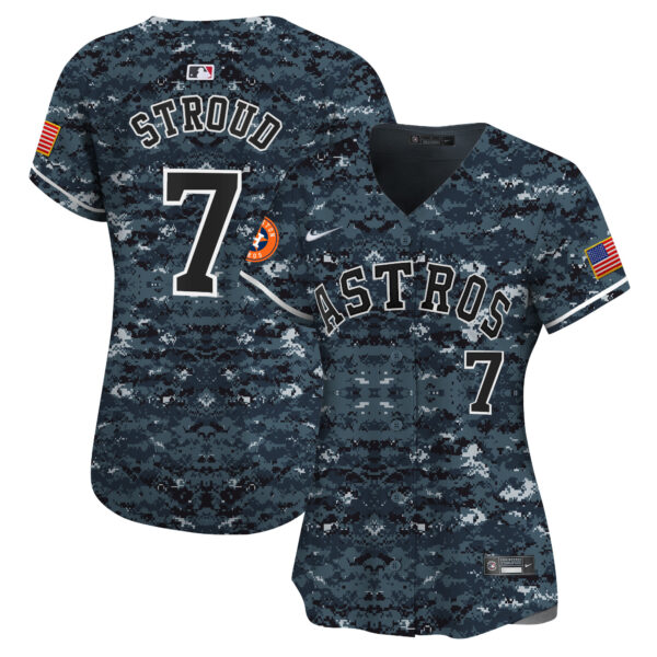 Women's Houston Astros USMC Alternate Vapor Premier Limited Jersey - All Stitched - Image 21