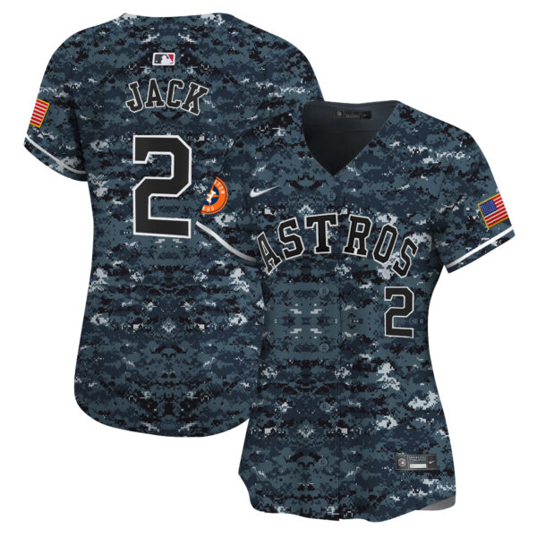 Women's Houston Astros USMC Alternate Vapor Premier Limited Jersey - All Stitched - Image 22