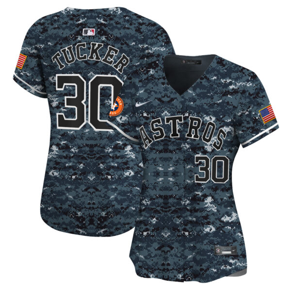 Women's Houston Astros USMC Alternate Vapor Premier Limited Jersey - All Stitched - Image 26