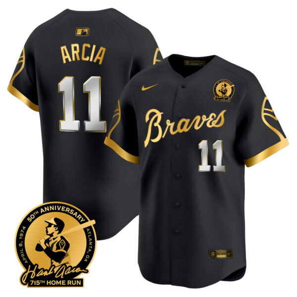 Men's Atlanta Braves Throwback 1974 - 1982 Vapor Premier Limited Jersey - All Stitched - Image 2