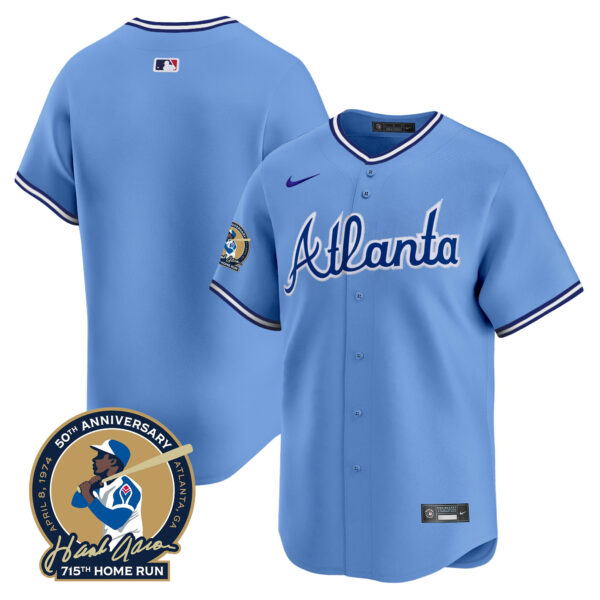 Men's Atlanta Braves Throwback 1974 - 1982 Vapor Premier Limited Jersey - All Stitched - Image 45