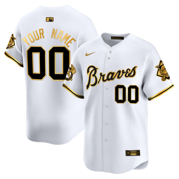 Atlanta Braves Peaches n' Cream Vapor Premier Limited Custom Jersey - All Stitched - Image 5