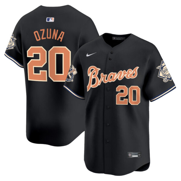 Men's Atlanta Braves Peaches n' Cream Vapor Premier Limited Jersey - All Stitched - Image 21