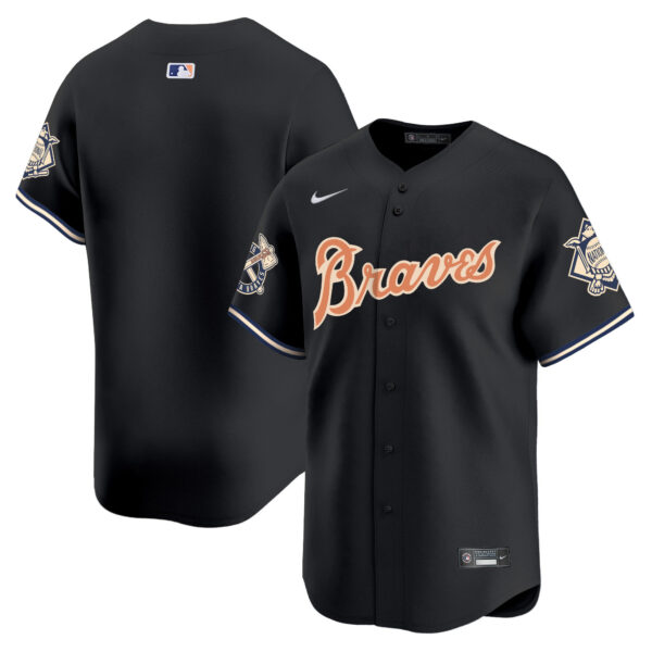 Men's Atlanta Braves Peaches n' Cream Vapor Premier Limited Jersey - All Stitched - Image 27