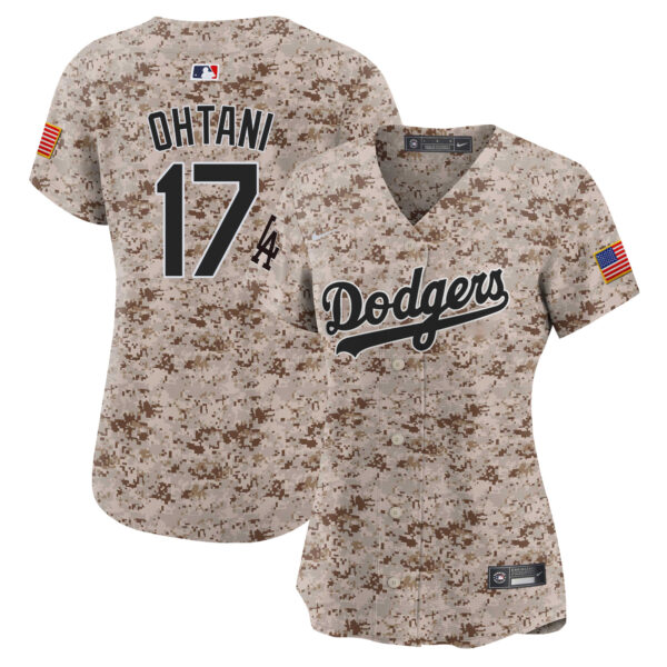Women's Dodgers USMC Alternate Vapor Premier Limited Jersey - All Stitched - Image 11