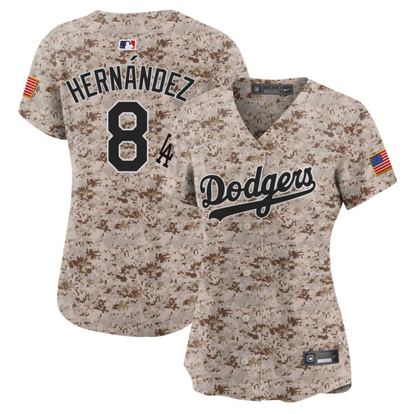 Women's Dodgers USMC Alternate Vapor Premier Limited Jersey - All Stitched - Image 16
