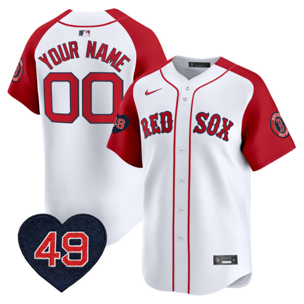 Boston Red Sox Tim Wakefield Patch Vapor Premier Limited Custom Jersey - All Stitched - Image 3