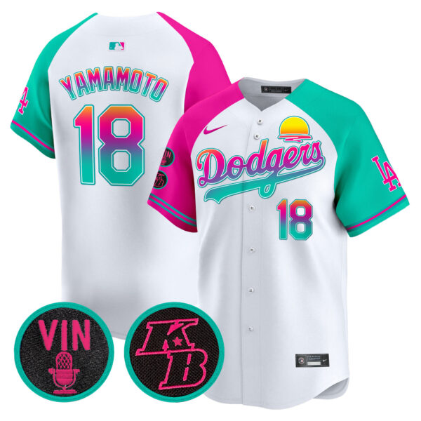 Men's Dodgers 2024 Los Angeles City Style Vapor Premier Limited Jersey V2 - All Stitched - Image 39