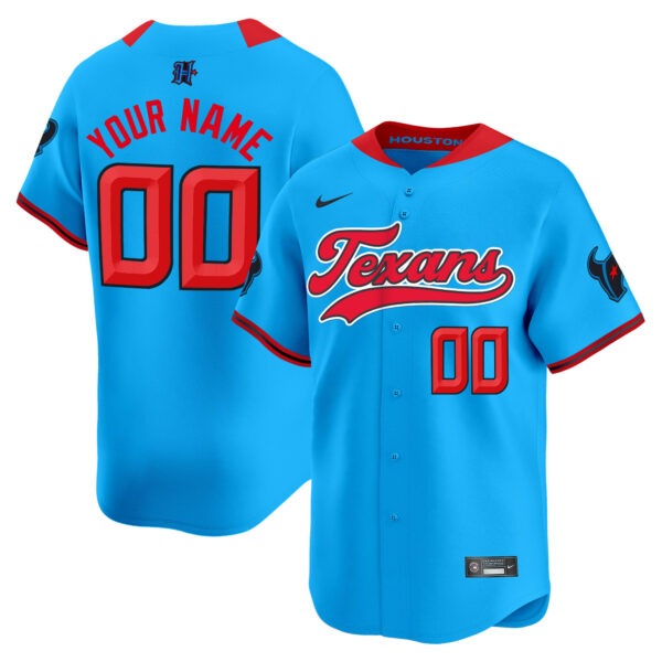 Houston Texans 2024 Baseball Custom Jersey - All Stitched