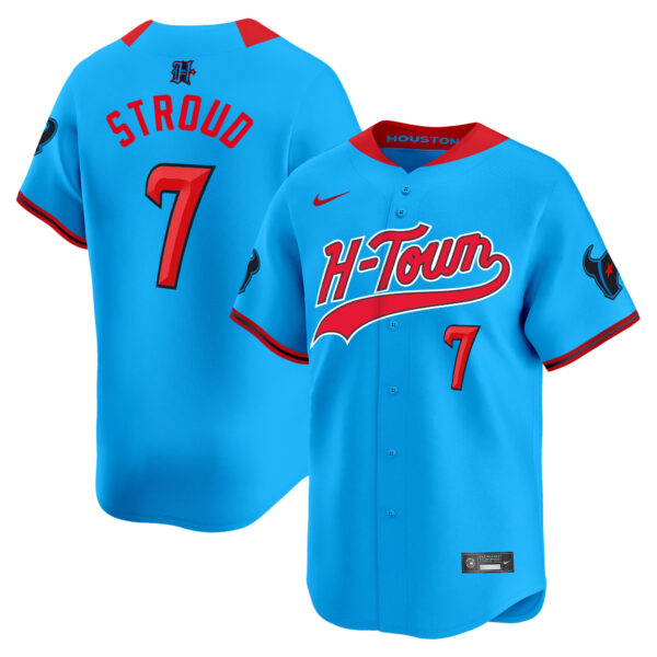 Men's Houston Texans 2024 Baseball Jersey V2 - All Stitched