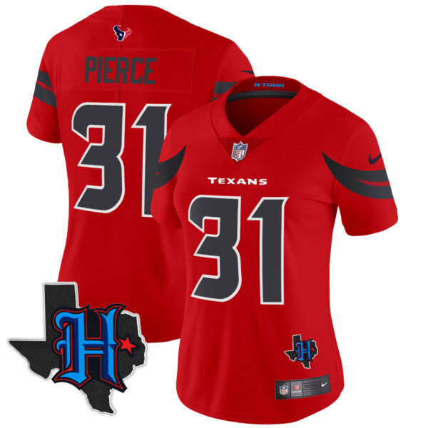 Women's Houston Texans 2024 Texas Patch Vapor Limited Jersey - All Stitched - Image 22