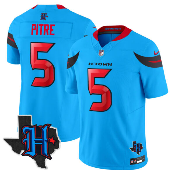 Men's Houston Texans 2024 Texas Patch Vapor Limited Jersey V3 - All Stitched - Image 8