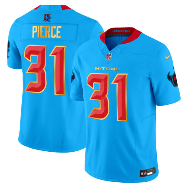 Men's Houston Texans 2024 Gold Trim Vapor Limited Jersey - All Stitched - Image 6